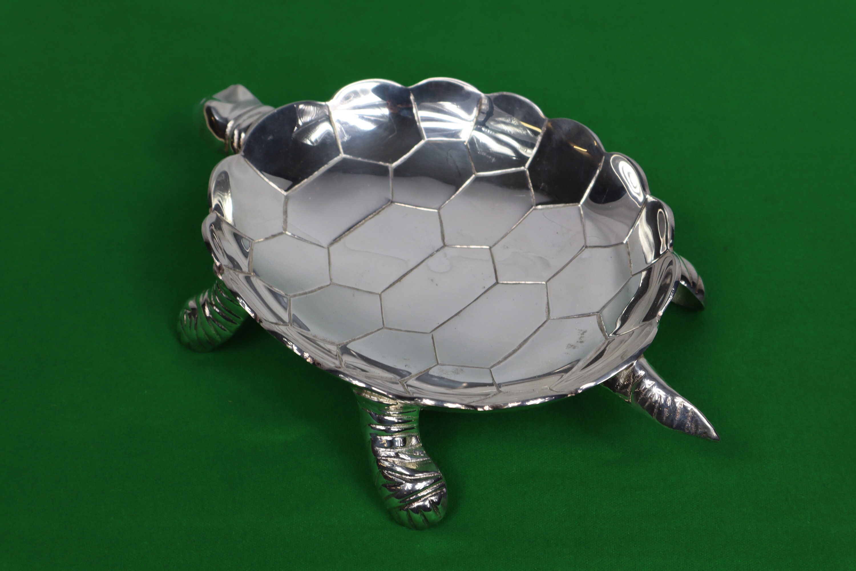 Large Silver Plated Turtle Form Serving Dish Vintage Turtle Etsy