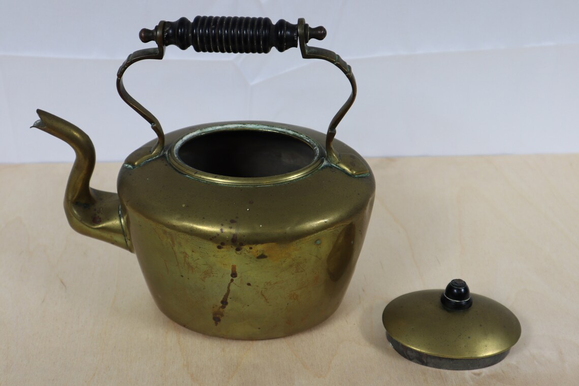 Antique Brass Kettle by William Soutter & Sons Early Etsy