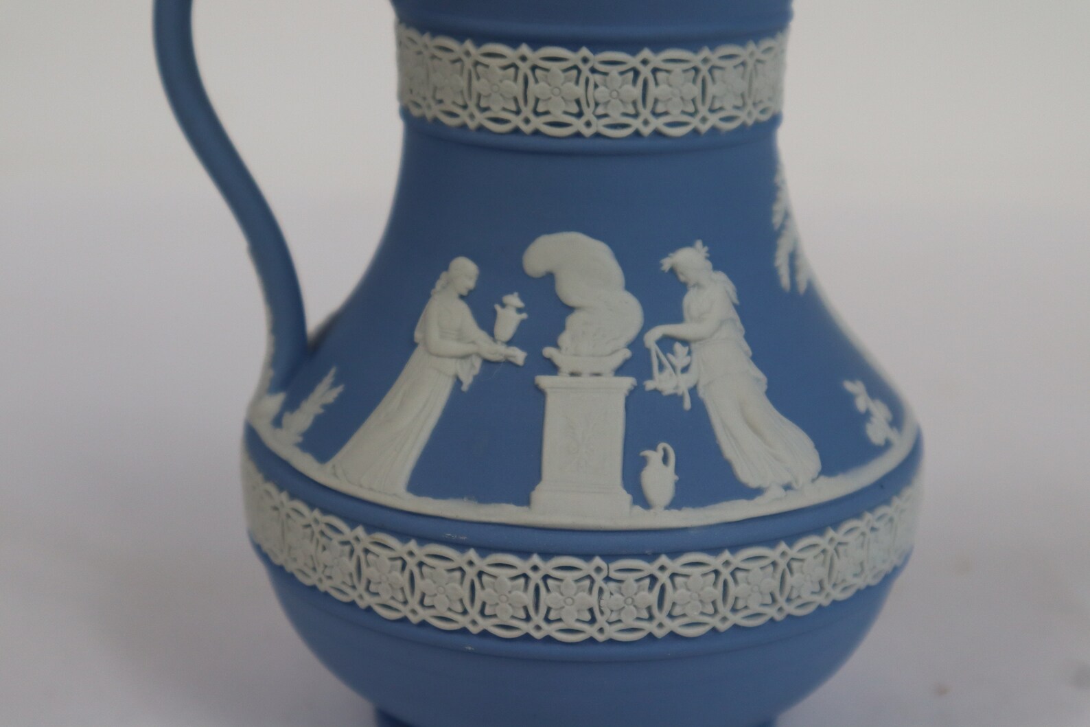 Wedgwood Blue Jasperware Jug Vintage C1970's Wedgwood Etsy UK