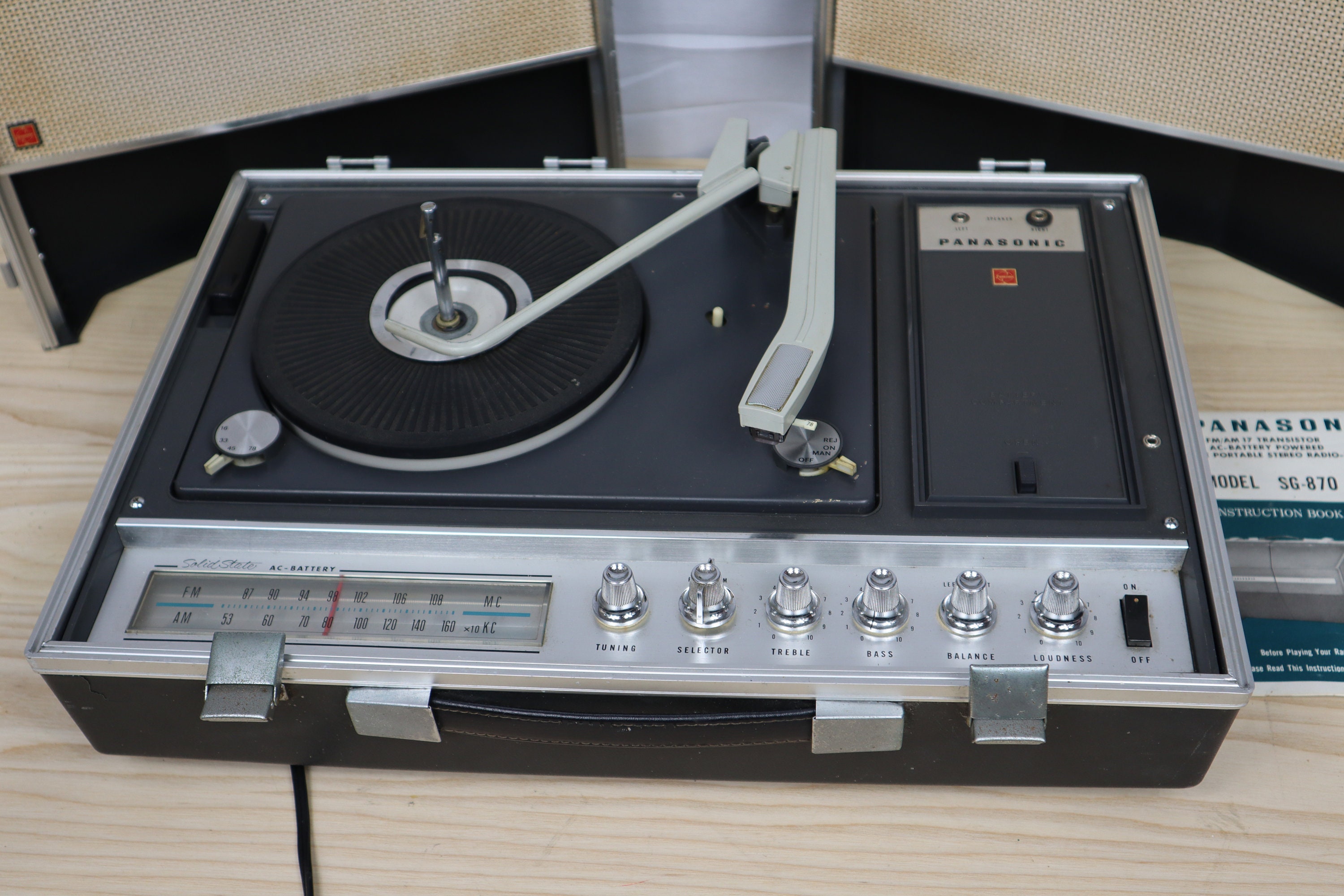 Panasonic Portable Record Player und Transistor Radio Etsy