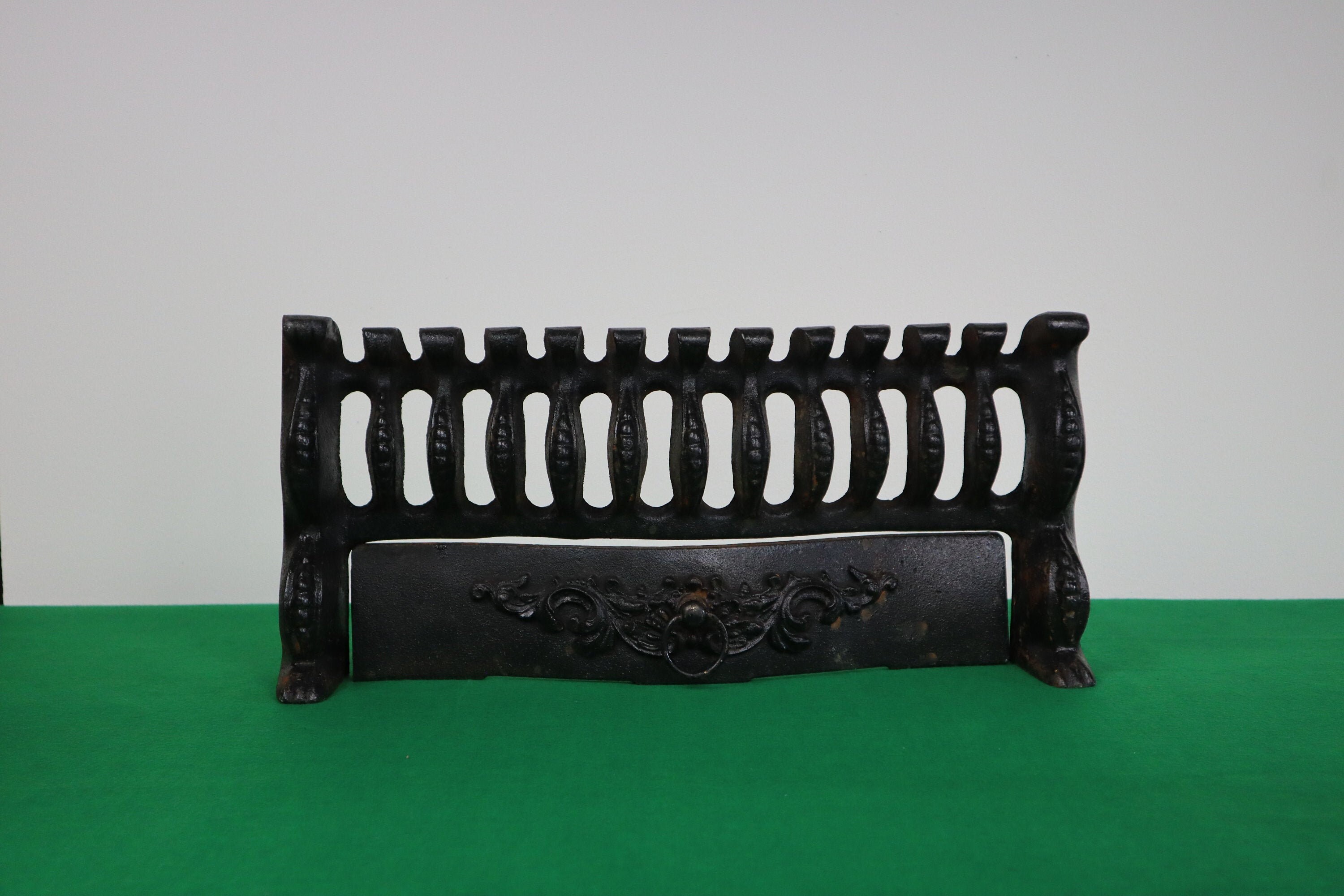 Vintage Cast Iron Fire Front 18 Wide 7kg Solid Cast Etsy