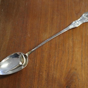 c1900 Large 13.5&quot; Silver Plated Serving Ladle - Made in Sheffield England