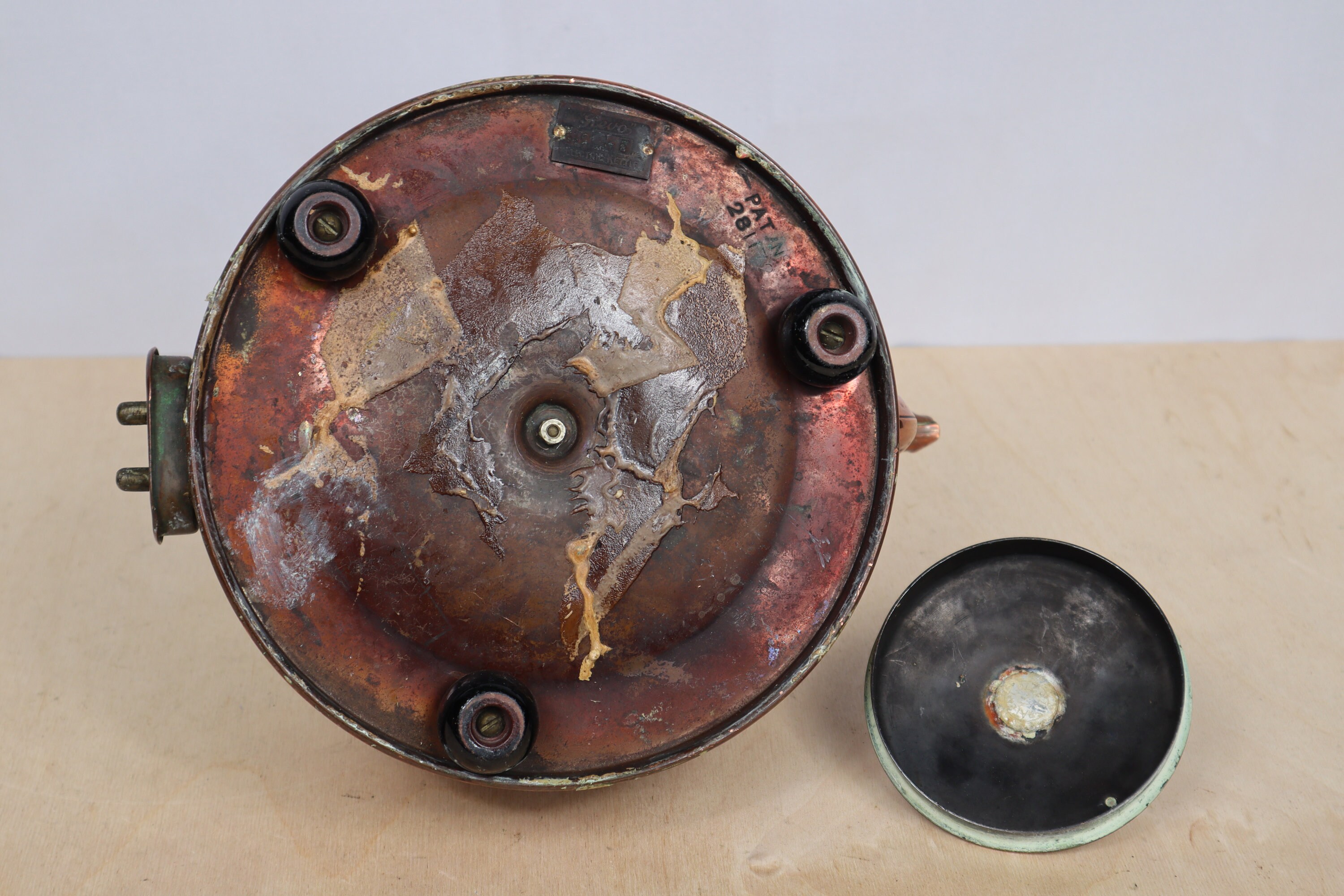 Vintage Electric Copper Kettle by REVO Brass and Wood Handle Etsy