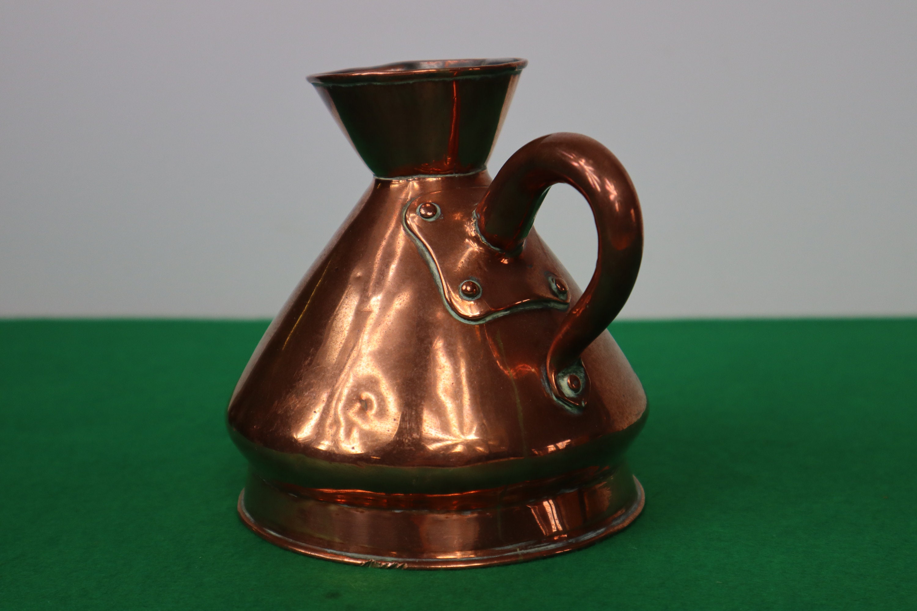 Vintage Copper 1 Pint Jug Hand Made Copper Measuring Jug Etsy