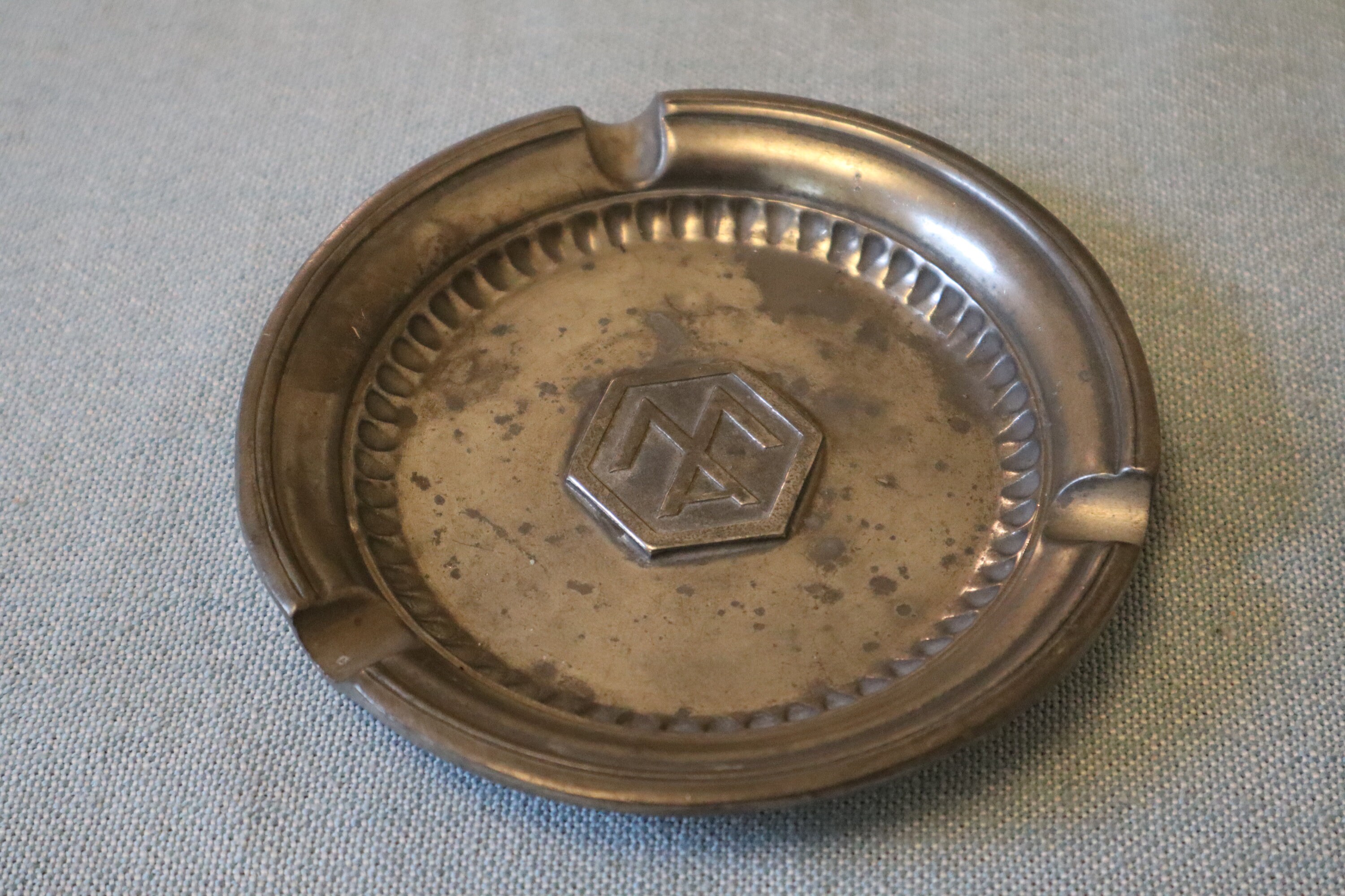 Vintage Pewter Ashtray Finstain Belgium Les Potstainers Etsy