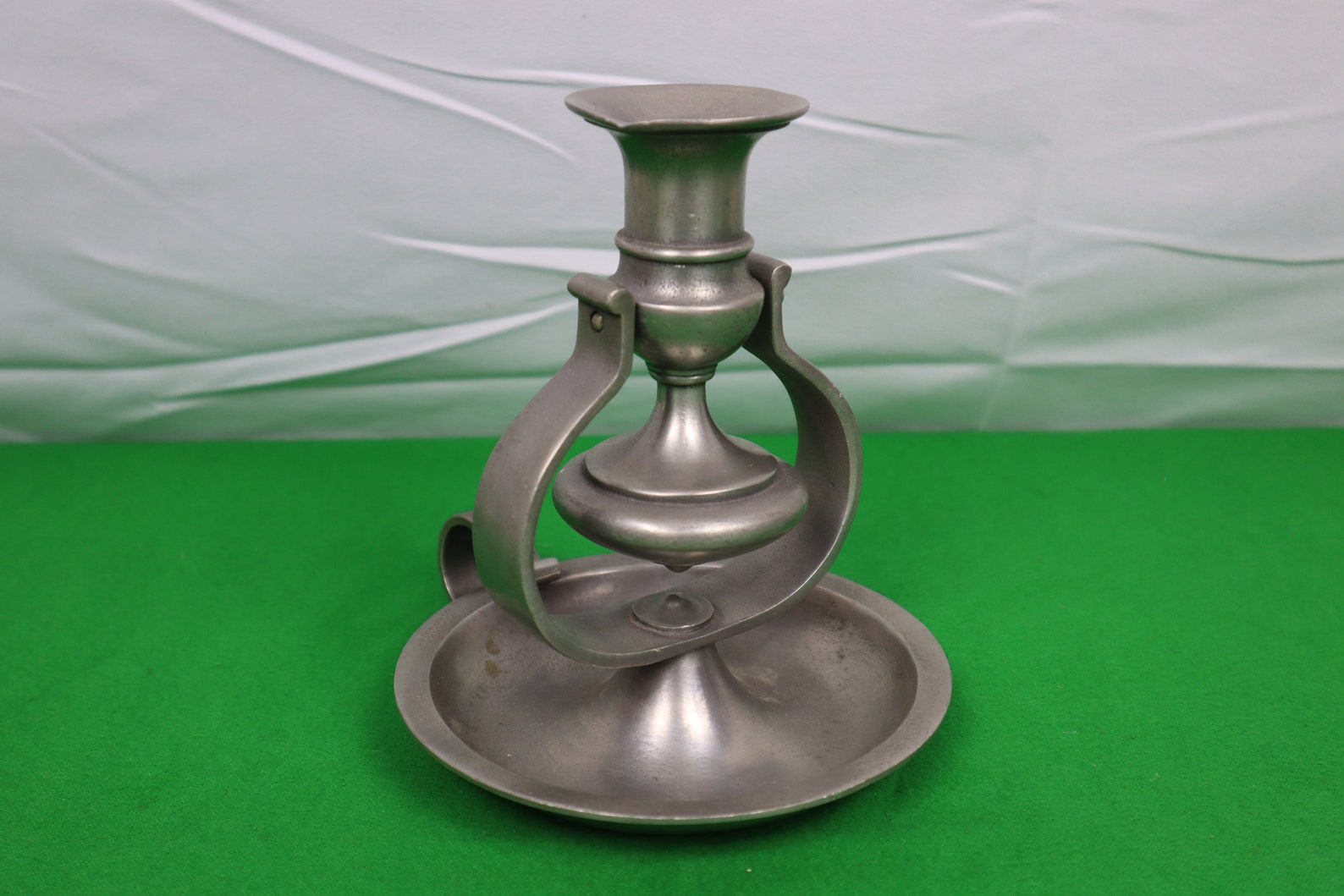 French Pewter Gimbal Ships Candle Holder Pivot / Wall Mount Etsy