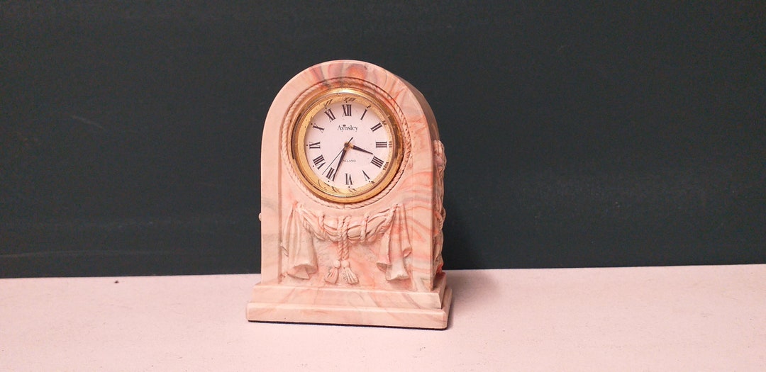 Vintage Aynsley Mantle Clock Embossed Aynsley Clock Etsy