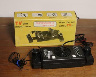 1970's Supersport-2 TV-800 Console with Four Games and Two Controllers - Inc Original Box