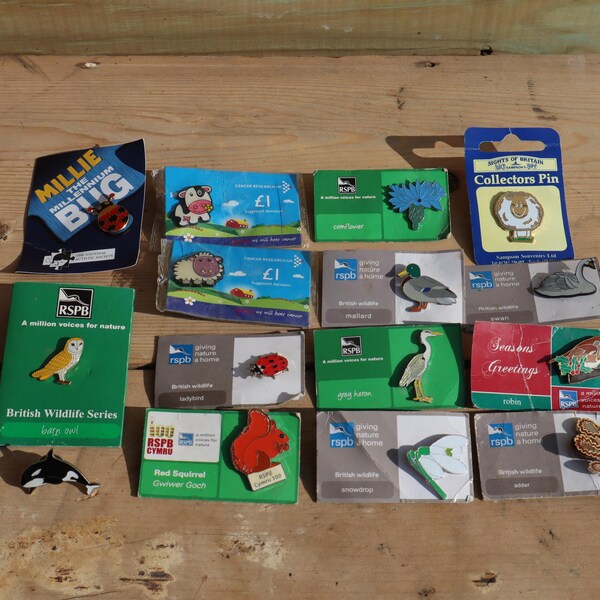 Rspb Razorbill Pin Rspb Pin Badges - Etsy UK