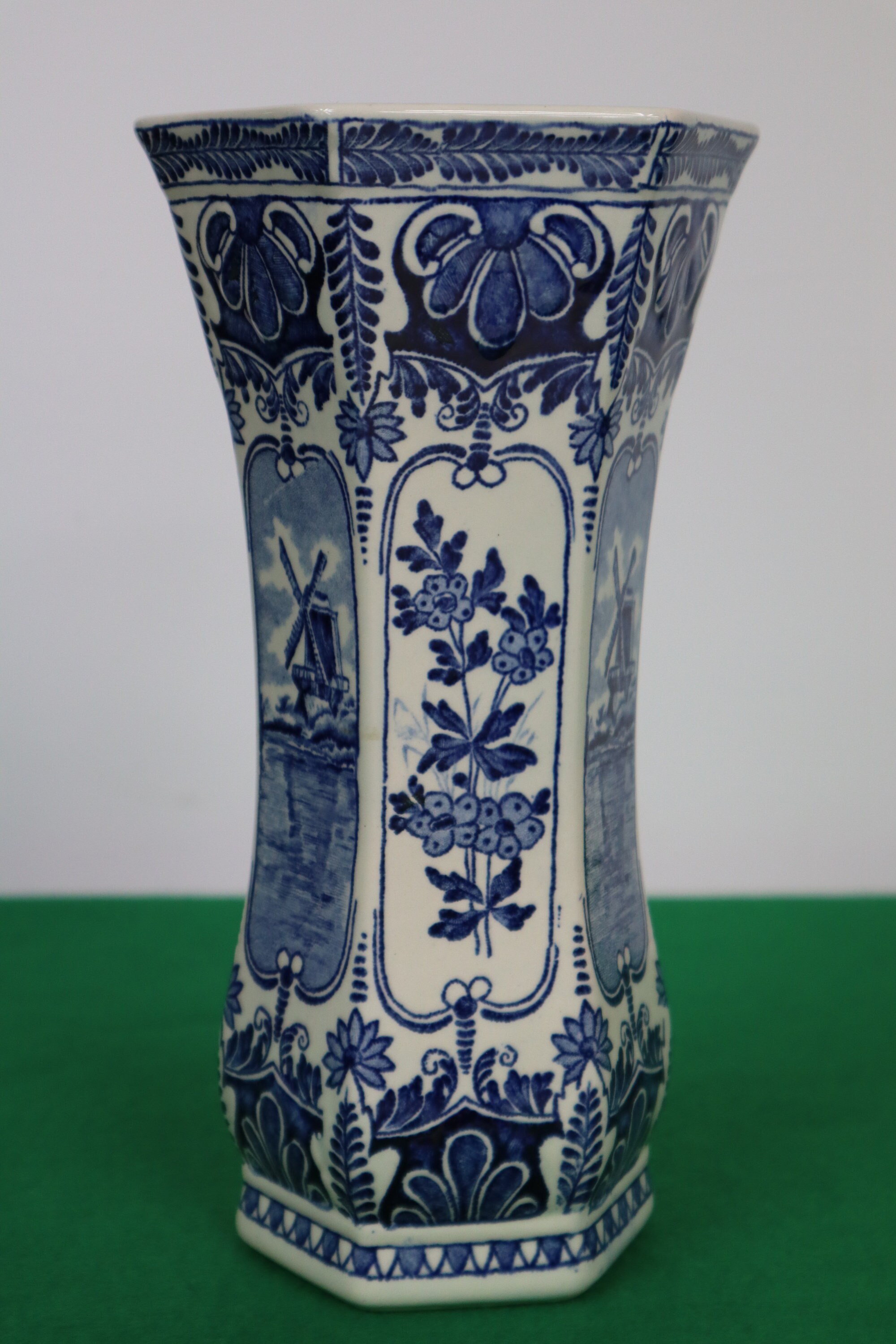 Large Delfts Vase Royal Sphinx Holland by Boch Good Etsy