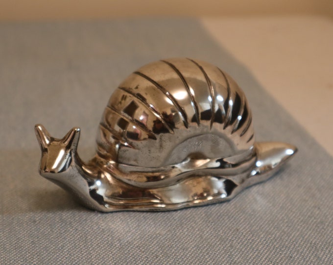 1920's Silver Plated Snail Salt Cellar Large Vintage Snail Salt Cellar / Trinket Box Etsy