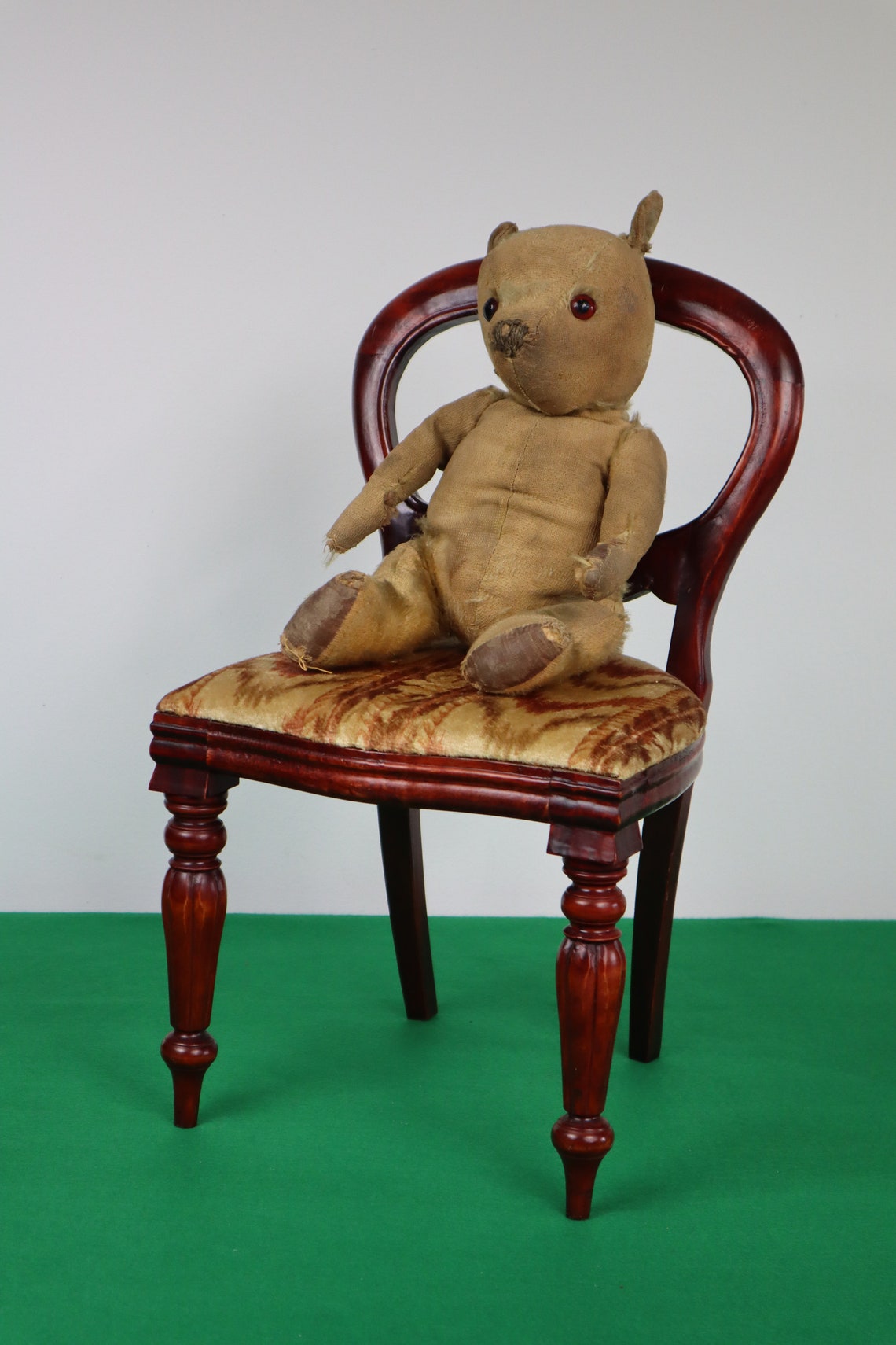 Miniature Doll Display Chair with Upholstered Seat Teddy or Etsy