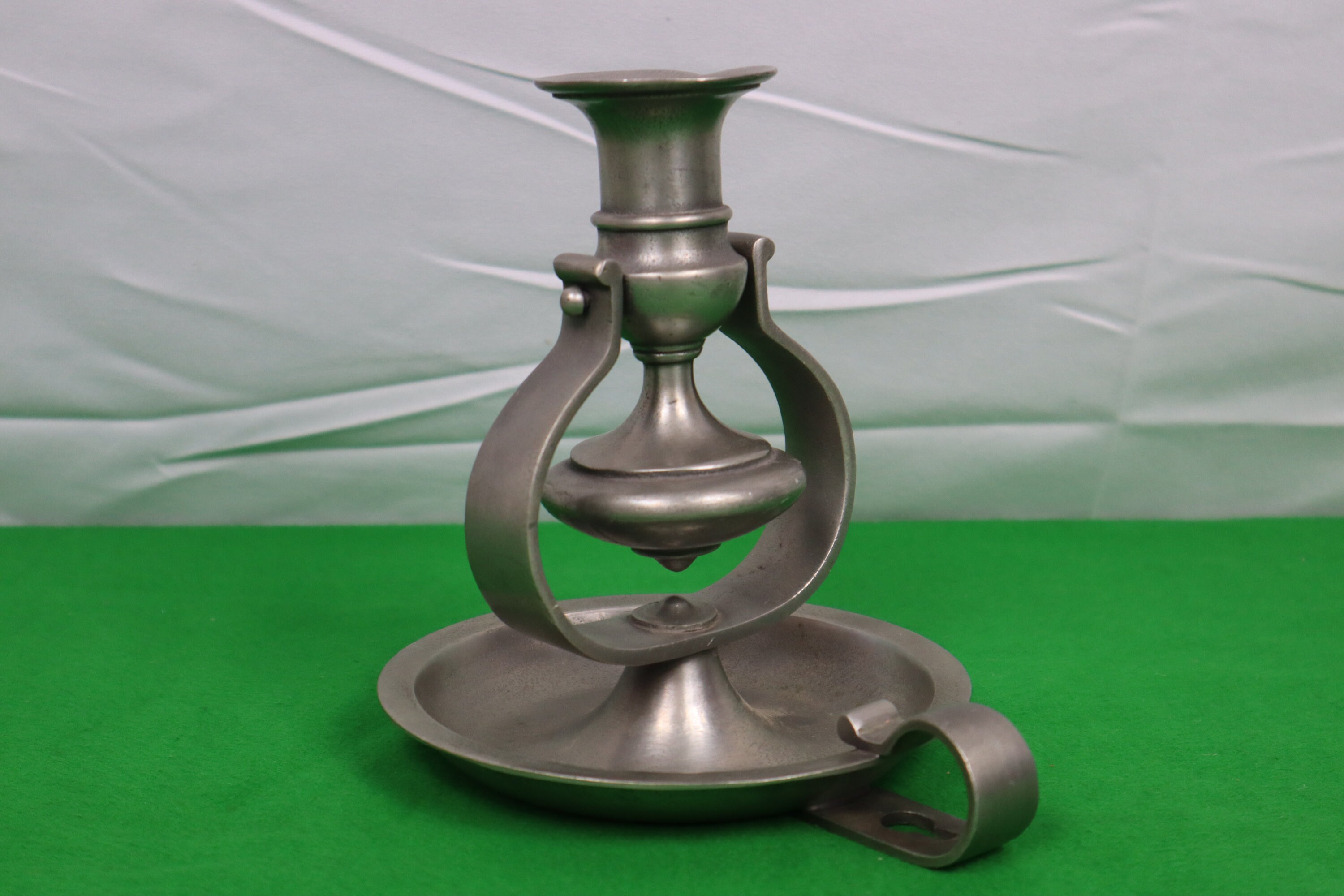French Pewter Gimbal Ships Candle Holder Pivot / Wall Mount Etsy