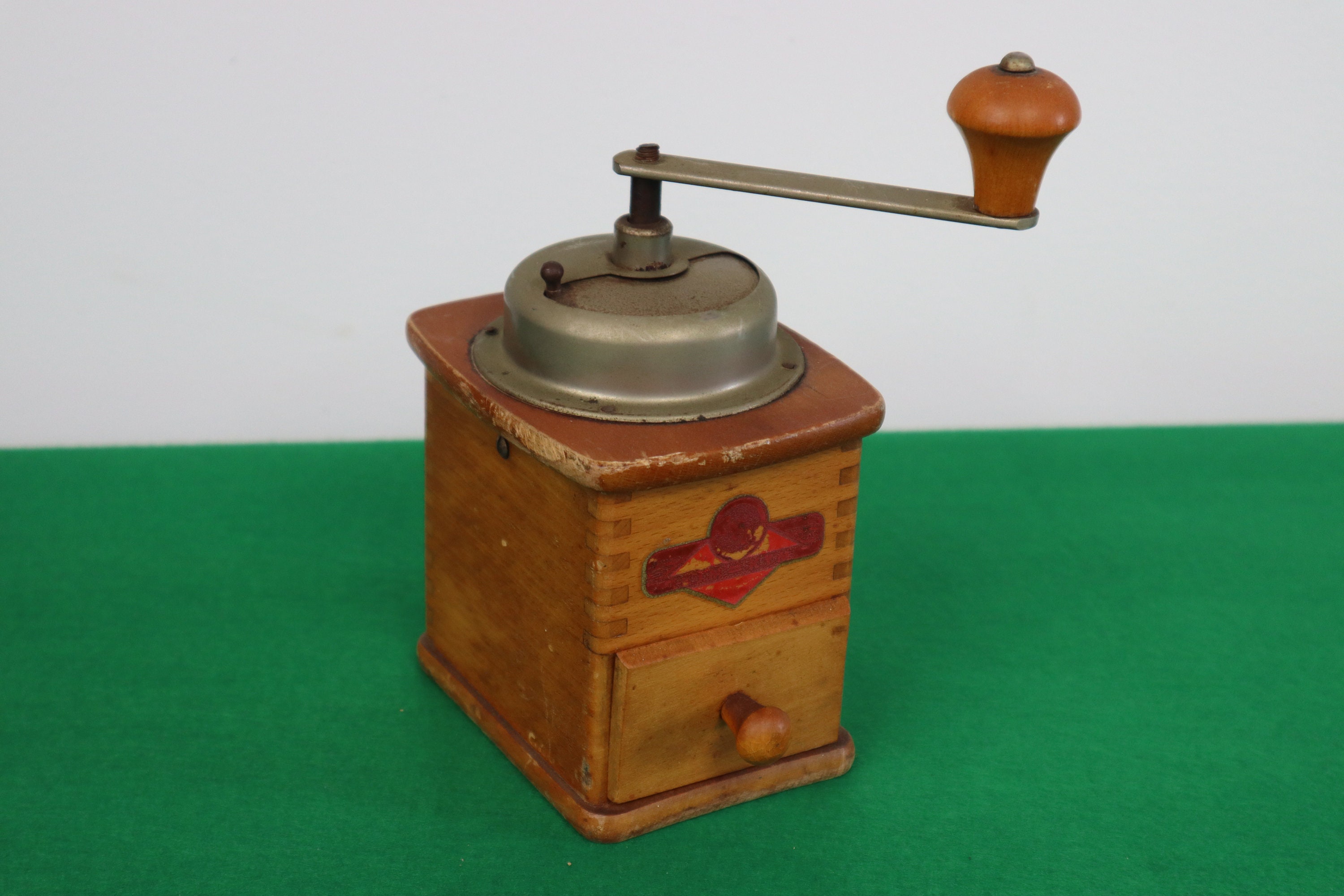 KYM Germany Wood Coffee Grinder Vintage Coffee Mill Etsy