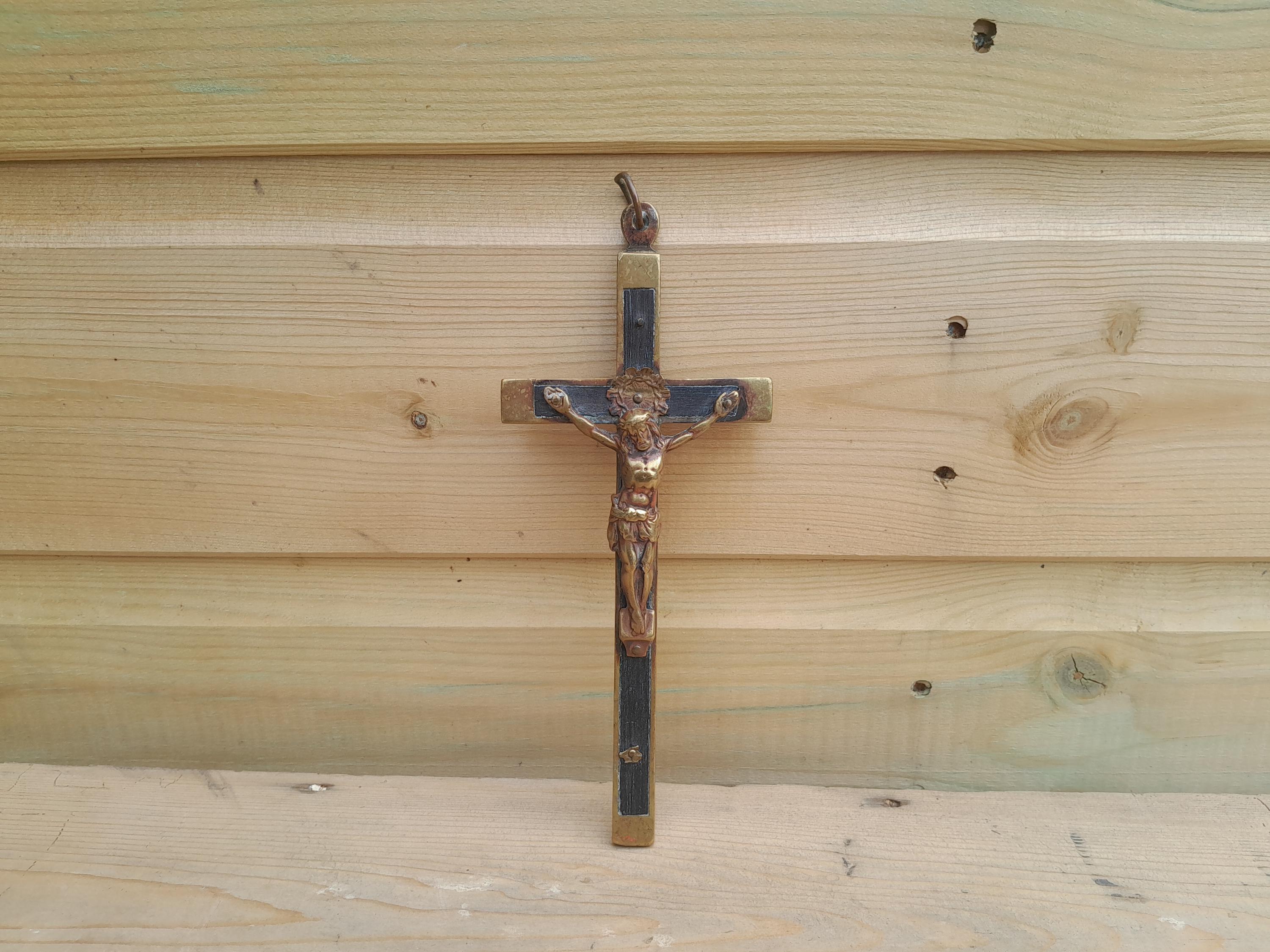 Antique French Ebony Crucifix - Etsy
