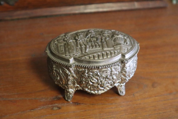 Vintage Japanese Pictorial Trinket Box / Jeweller… - image 4