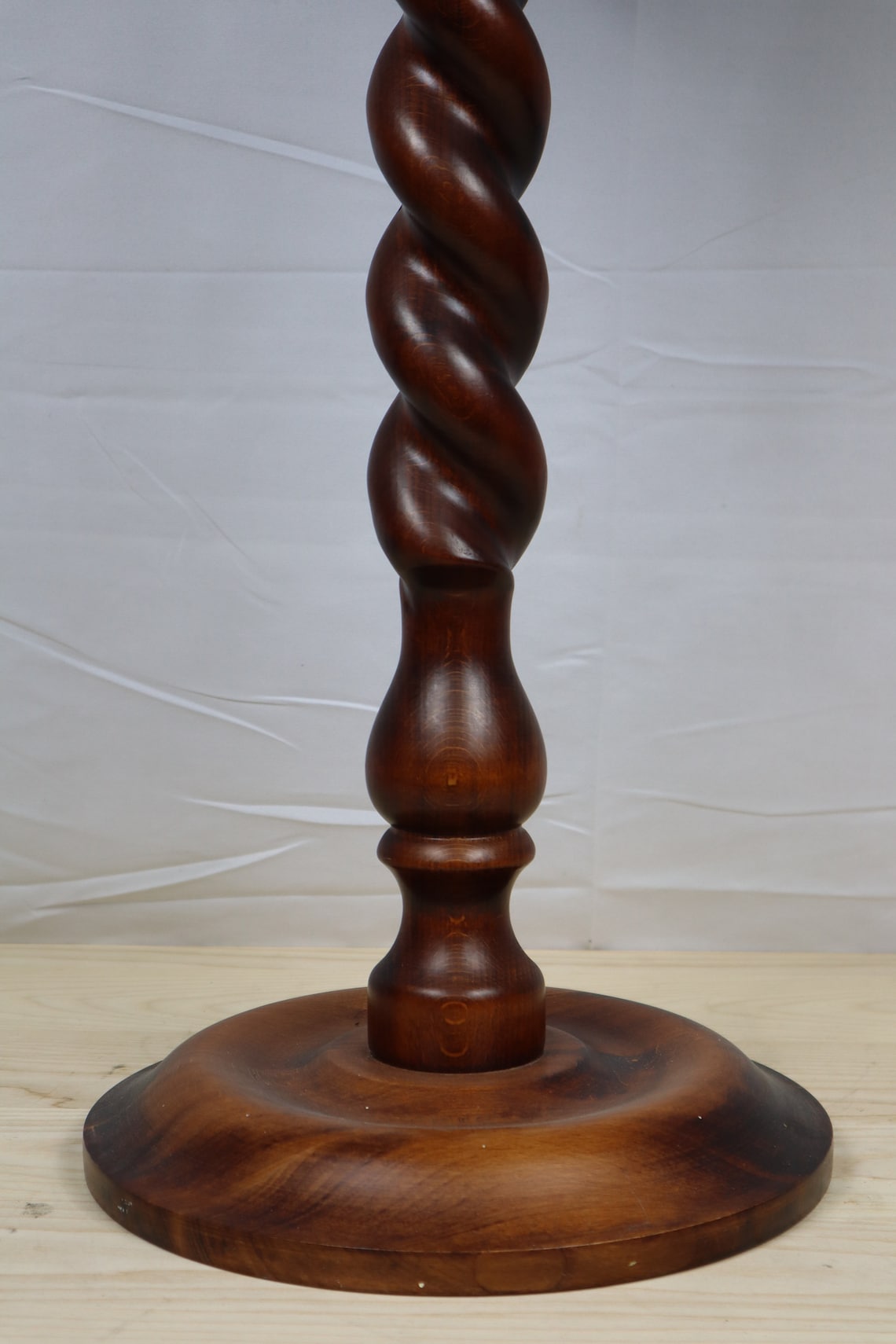 Solid Wood Barley Twist Plant Stand 25 inch High Hand Made Etsy