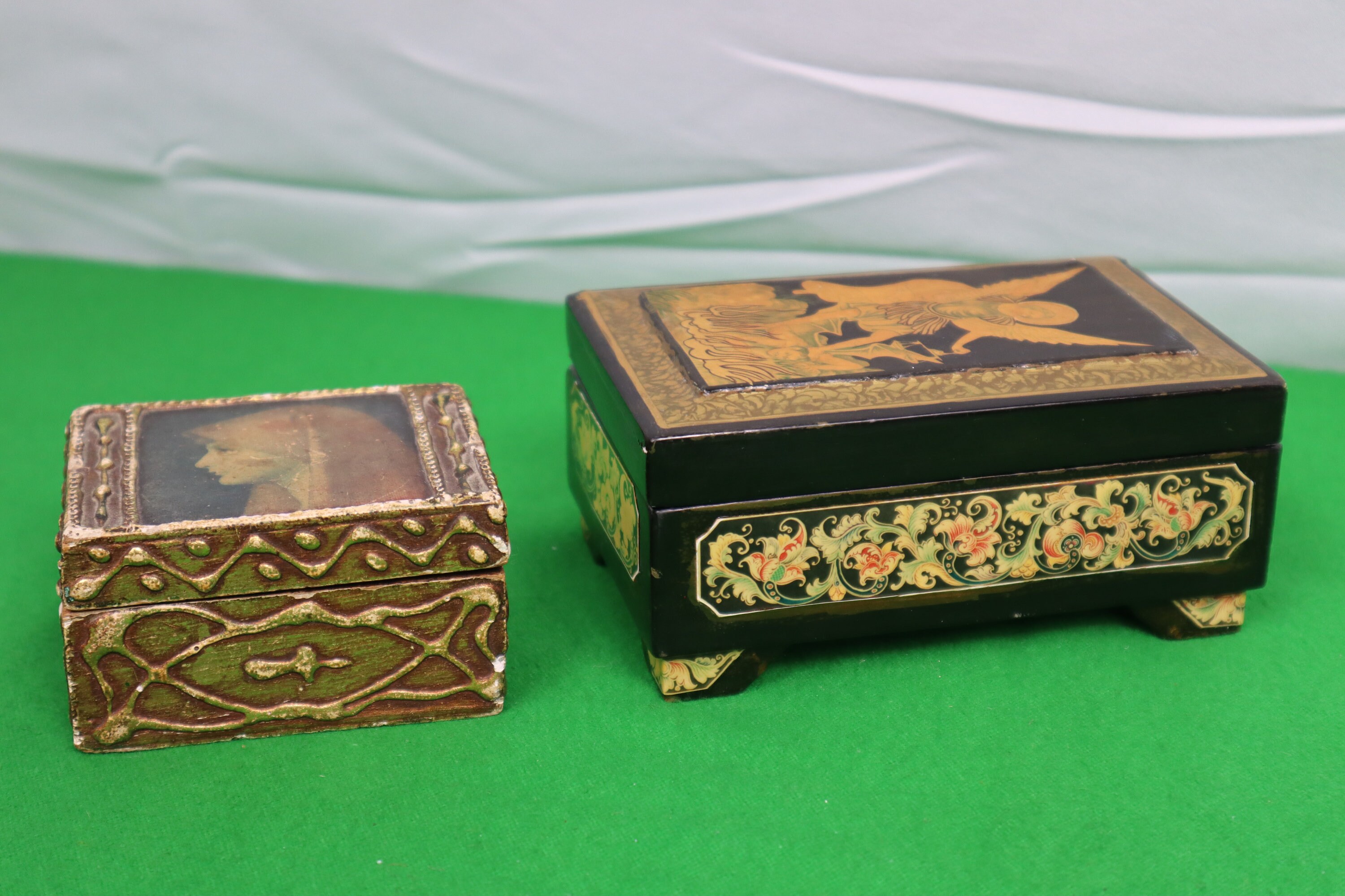 Pair of Religious Jewelry Boxes Russian Hand Painted and Etsy