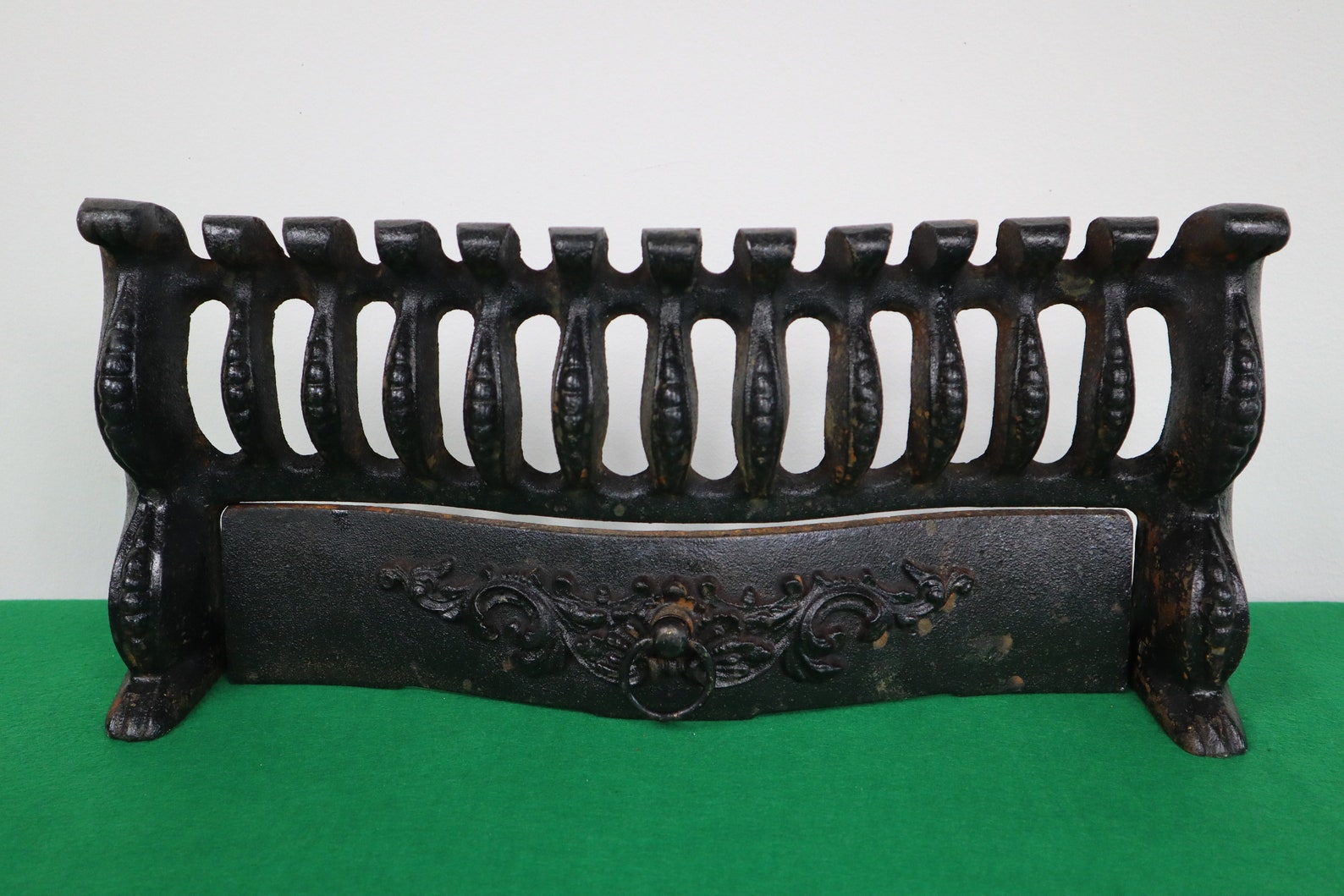 Vintage Cast Iron Fire Front 18 Wide 7kg Solid Cast Etsy