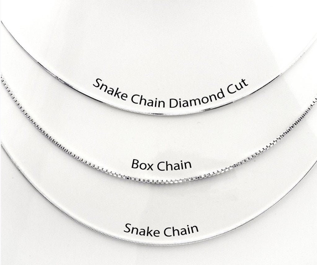 Silver Snake Chain / Diamond Cut Chain 
