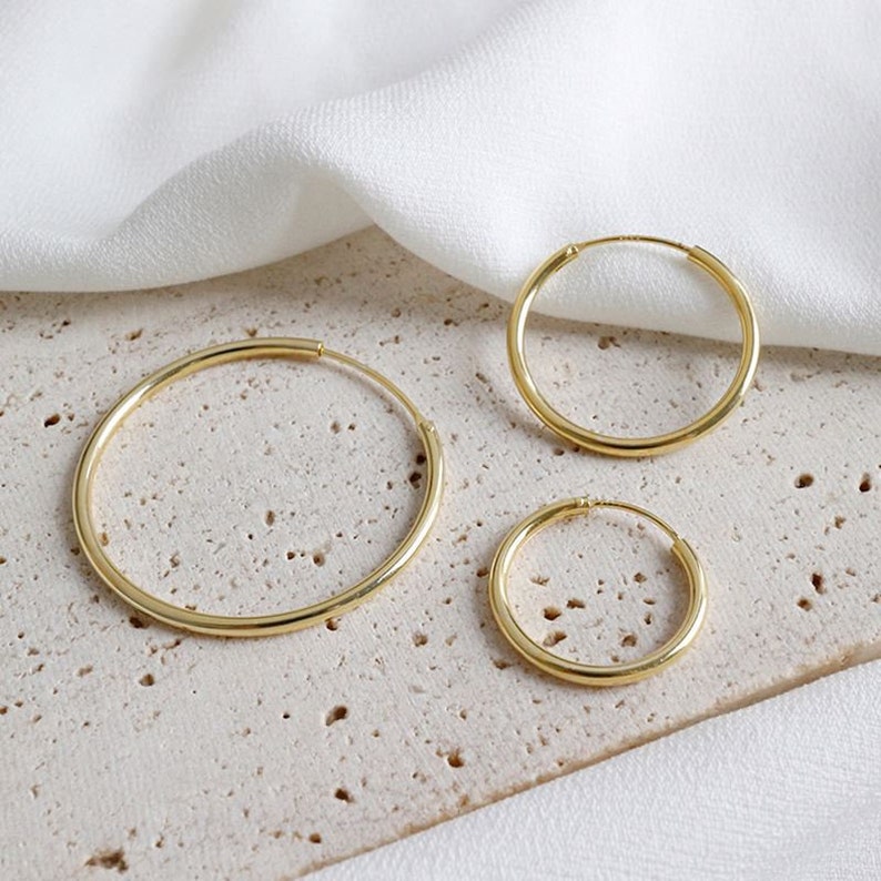 Gold Hoop Earrings / Gold Hoops / Small Hoop Earrings / Thin Etsy Canada