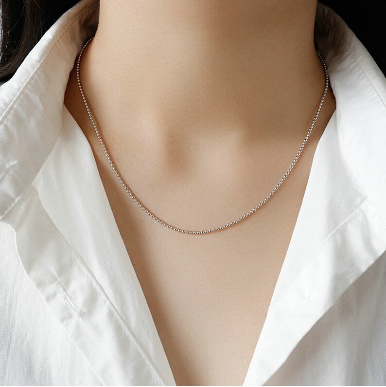 Ball Chain Box Chain Snake Chain Sterling Silver Chain Etsy Canada