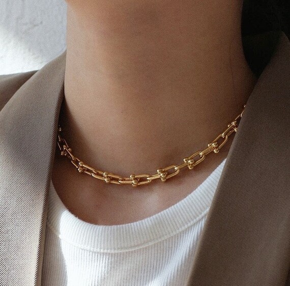Ball U Link Chain Necklace / Bold Chain 