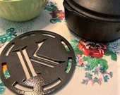 Monogram Trivet Steel Powder Coated - Great Wedding Housewarming GIFT