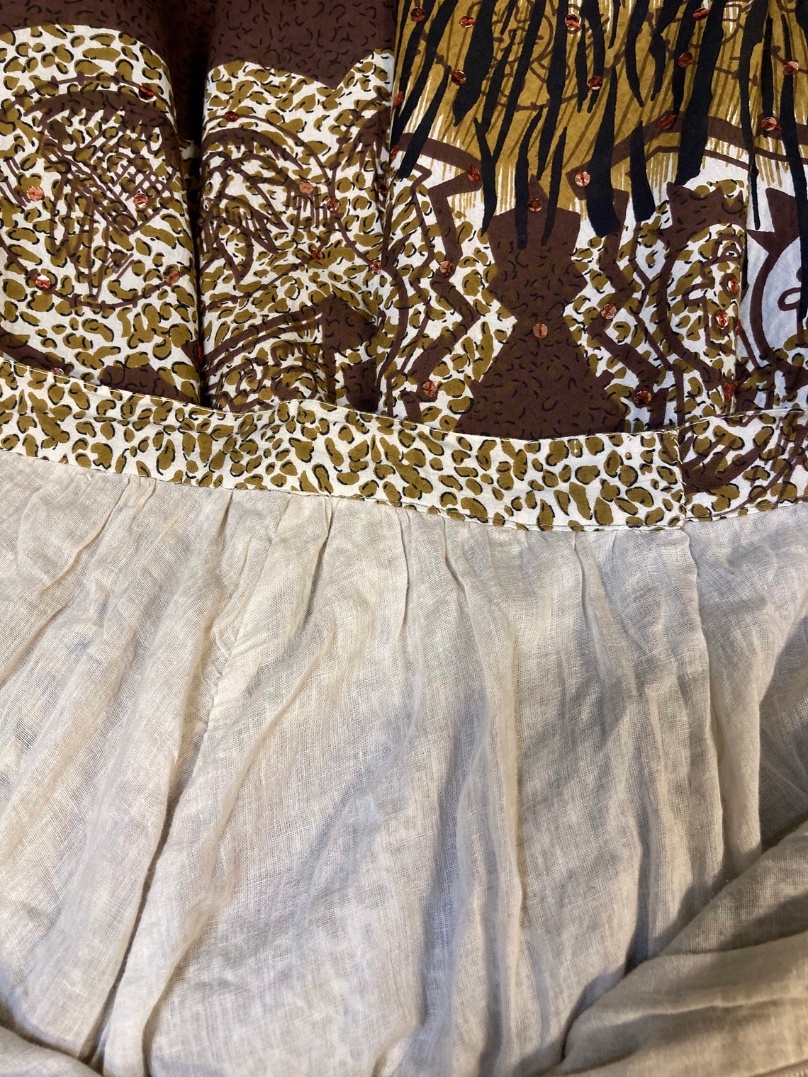 Vintage skirt animal print skirt jungle skirt tiger print size Etsy