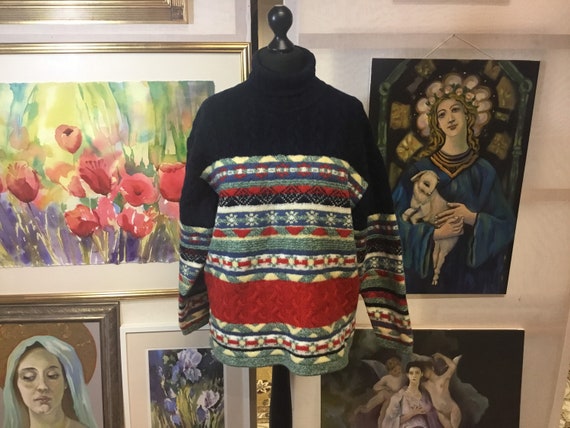 Vintage jumper 80s jumper Paco jumper multicoloure