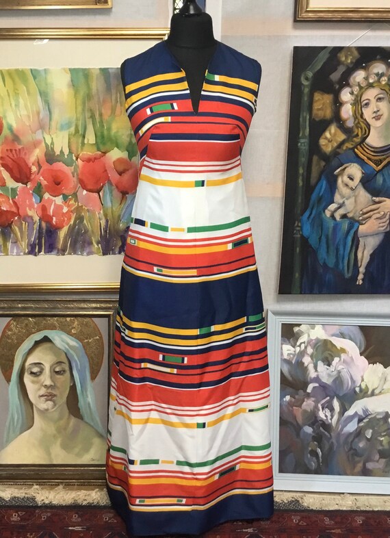 Vintage dress 70s dress 80s dress Mondrian style p