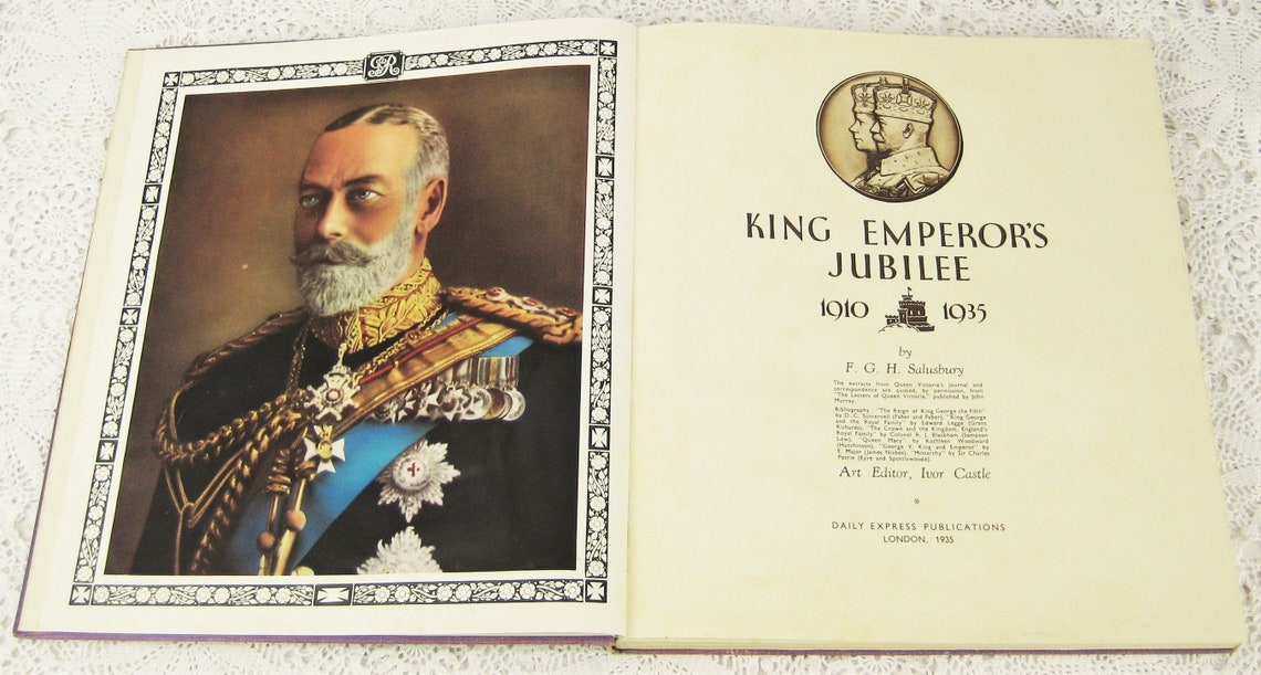 Vintage Book king Emperor's Jubilee 1910 to Etsy