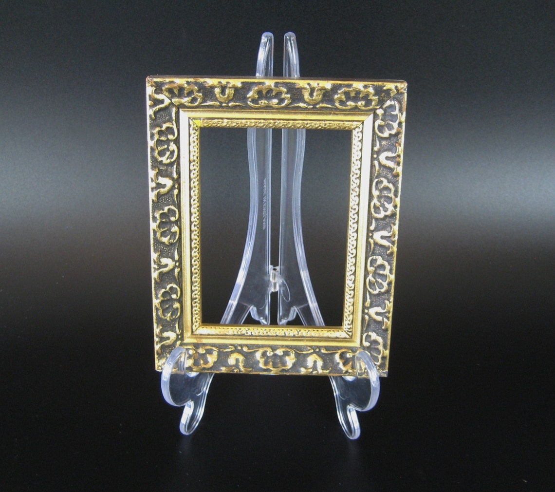 Vintage Gilt Miniature Picture Frame. Small gilt photo frame. Etsy