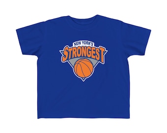 TODDLER New York's Strongest Basketball Fine Jersey Tee