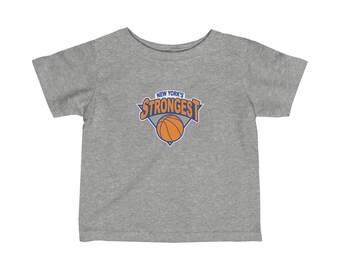 BABY New York Strongest Basketball Infant Fine Jersey Tee