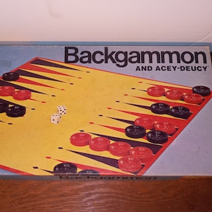 Vintage Backgammon And Acey-Deucy Board Game