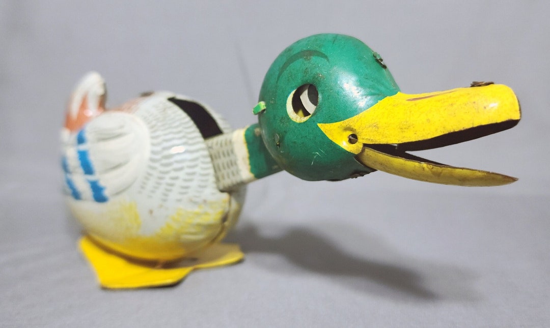 Vintage Wind up Duck Toy Etsy