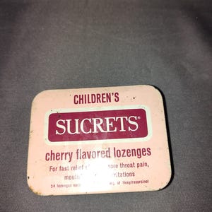 vintage tin sucrets