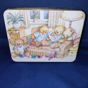 Teddy Bear Tin