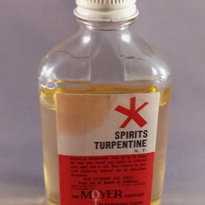 Turpentine 100% Pure Gum Spirits American Made NOT Imported Natural, Pine  Tree Turps 
