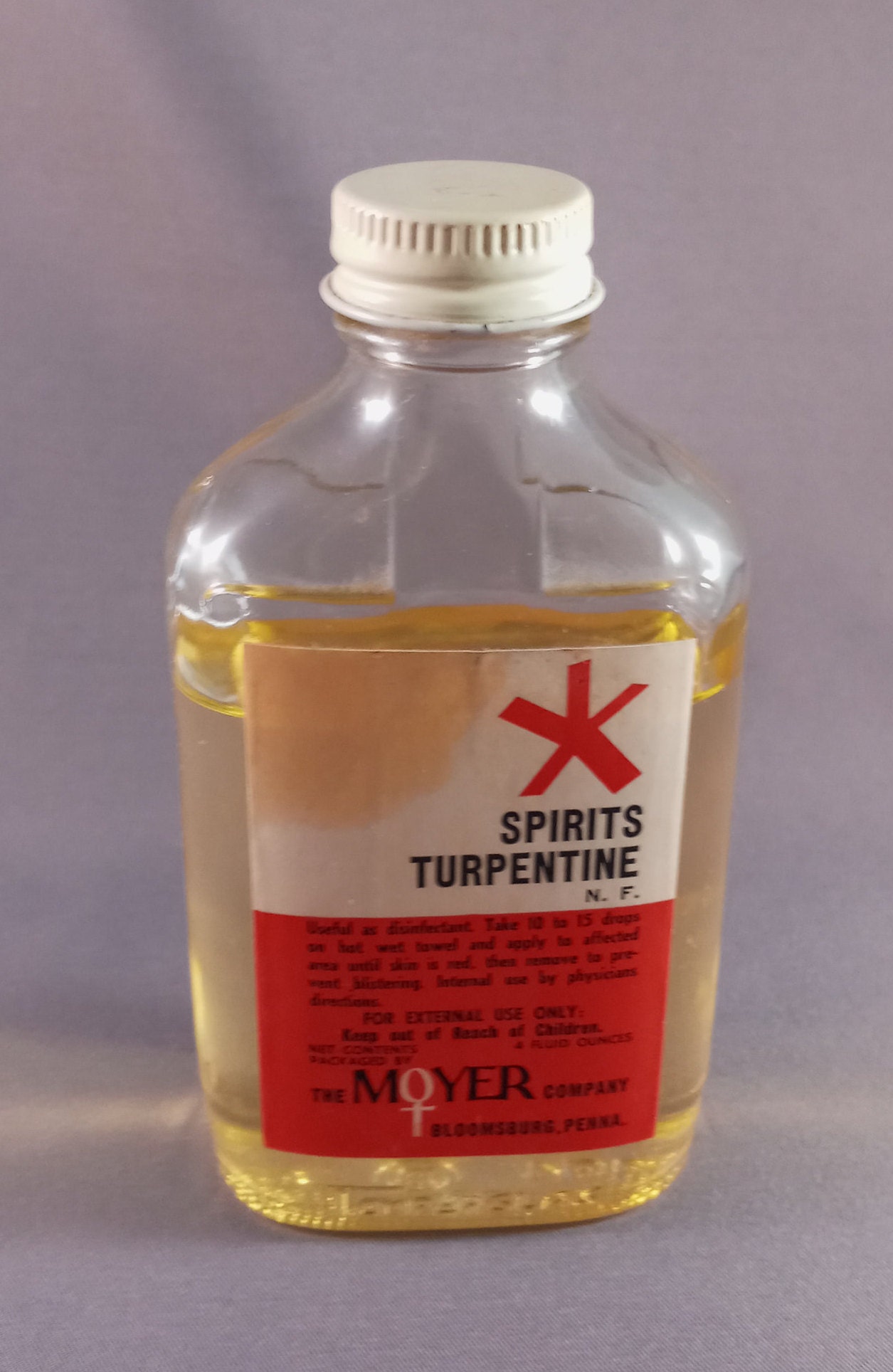 Vintage Spirits Turpentine Bottle EMPTY Etsy Australia