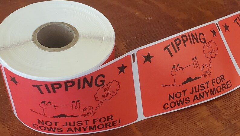 Stickers Bag Sealers Tip Reminder Labels for Doordash, Grubhub, Favor ...