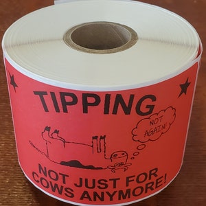 Stickers Bag Sealers Tip Reminder Labels for Doordash, Grubhub, Favor ...