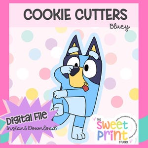 Bluey inspiriert Cookie Cutter – digitaler Download (STL Datei)