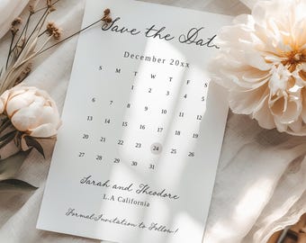 Save the Date Template, Editable Save the Date, Printable Wedding announcement, Electronic Save The Date, Templett, WD02