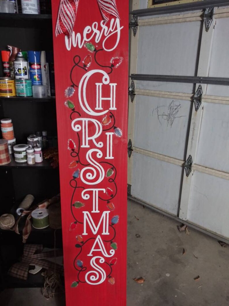 Christmas porch sign Porch Sign Holiday Signs Porch Leaner | Etsy