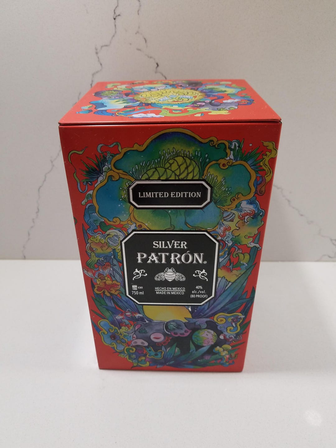 Silver PATRON Tequila Limited Edition EMPTY Collector Tin Box 2019 Rare ...