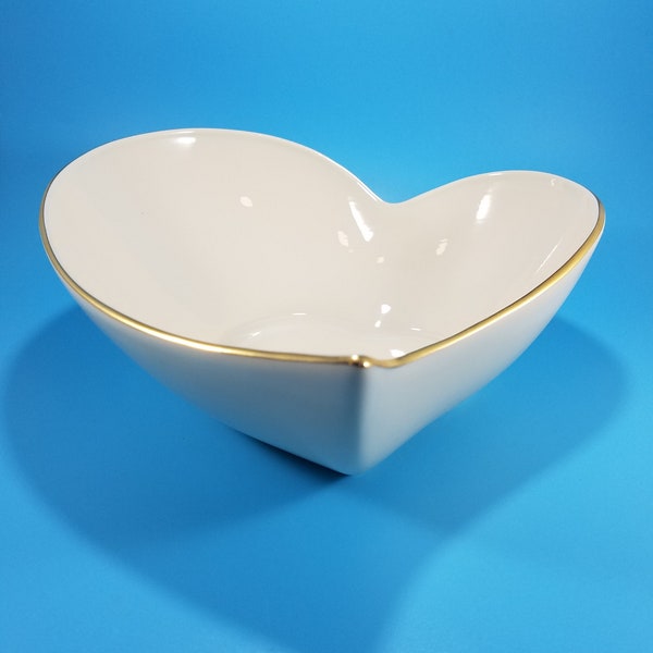 8" Heart Shaped Gold Trim Bowl Keepsake Collection by LENOX