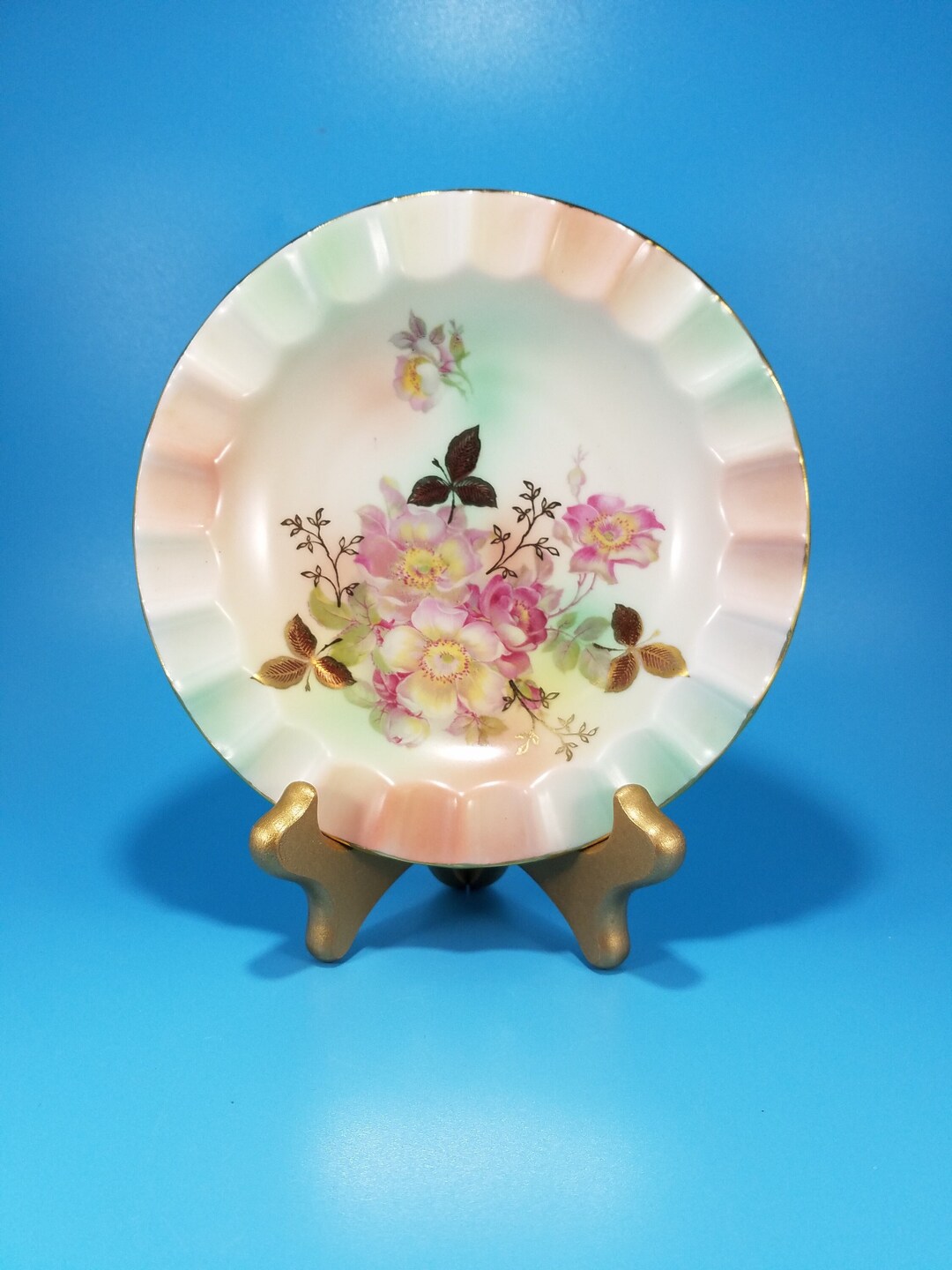 Vintage Bavaria Schumann Arzberg Germany Wild Rose Blush Small Plate 6 ...