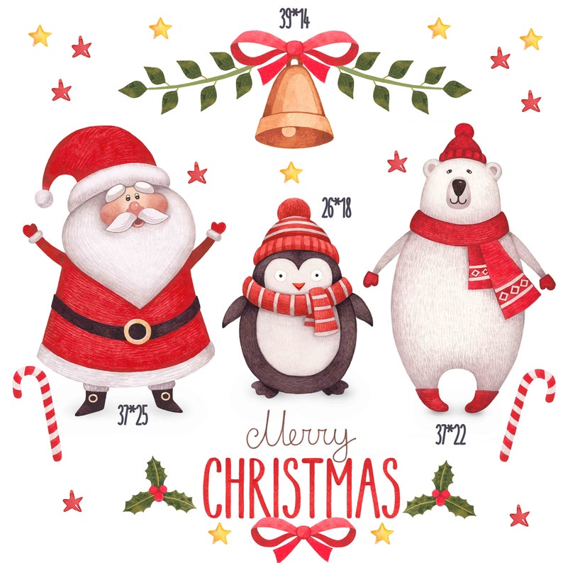 Christmas Removable Wallpaper Christmas Wall Decal